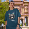 Cool Cat Graphic Oversized Tee